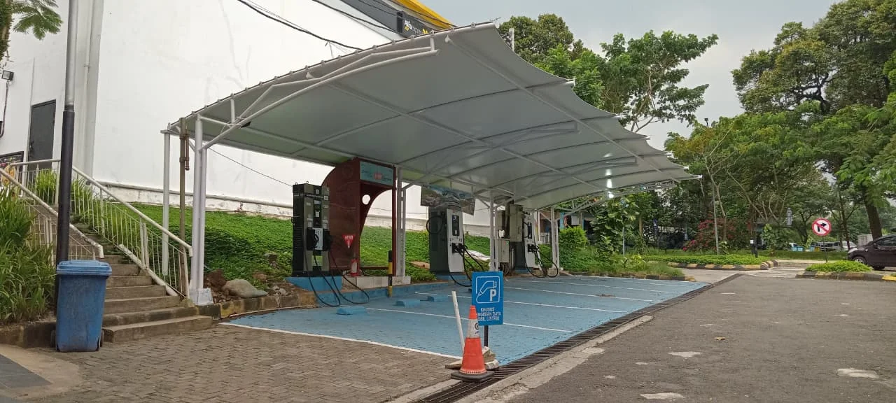Kanopi Membran EV Charger Depok